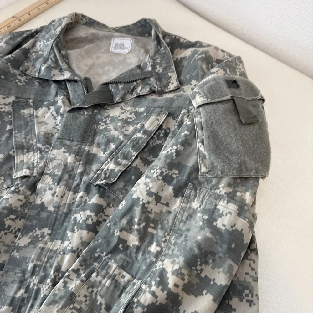 US Army ACU Jacket Digital Camo UCP Military Combat Coat L Regular